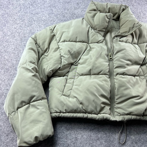 Divided Sage Green Puffer Jacket comfort zs‎ XS - Picture 3 of 16